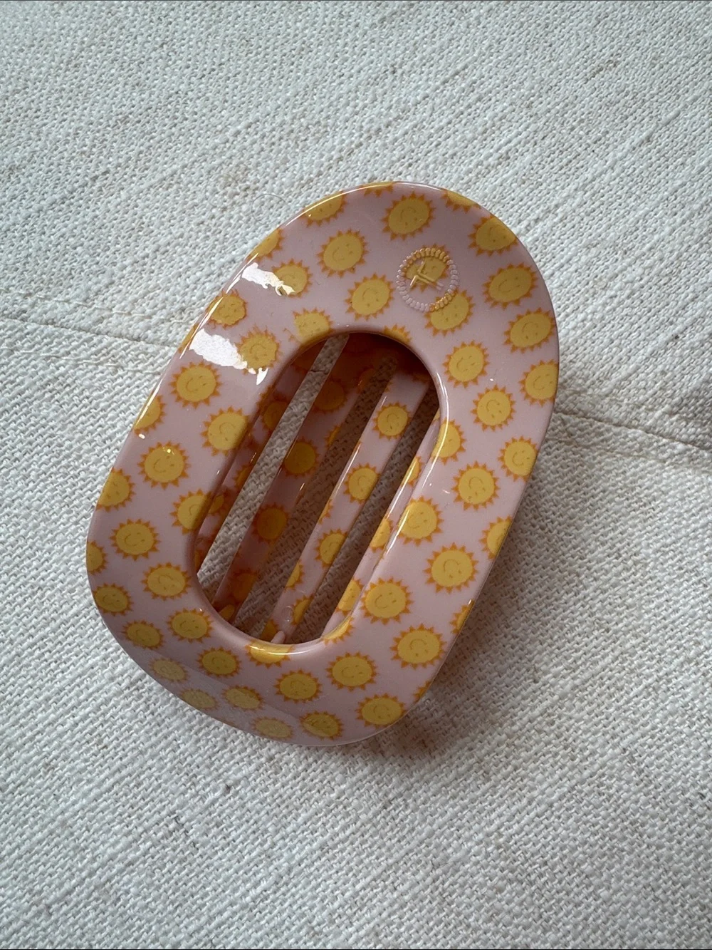 Teleties Round Flat Hair Clip